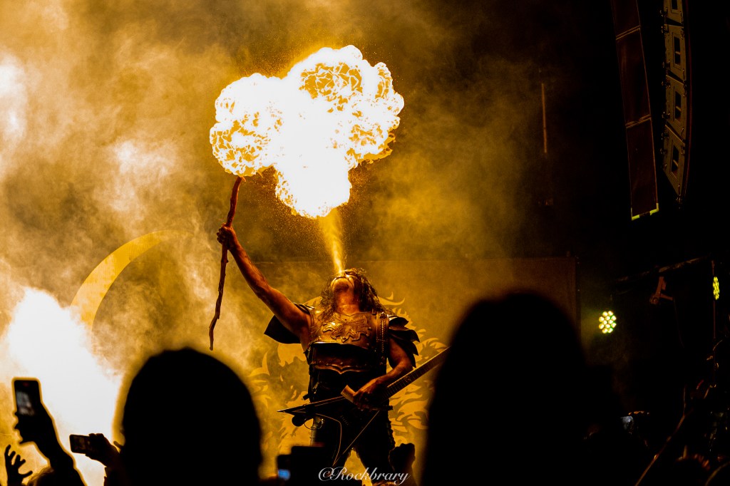 Abbath blowing Fire