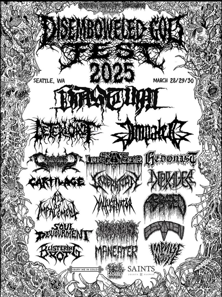 Vastum Disemboweled God Fest Flyer